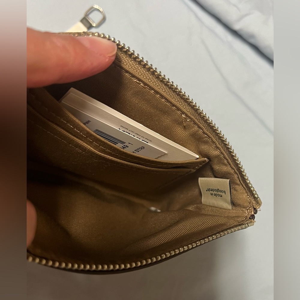 Coach Beige and Brown Wristlet - Picture 6 of 6